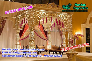 Boda India Jodha Akbar Mandap último diseño boda Mandaps personalizable asequible duradero Grand Weddings Mandap Set EE. UU. - Product Image 4