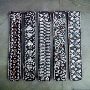 Metal Beaded Wooden <b>Incense</b> Ash Catcher <b>Holders</b> Mangowood <b>Incense</b> <b>Sticks</b> <b>Holders</b> Designer Trendy <b>Incense</b> Ash Catchers - Product Image 1