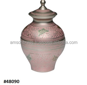 Urne funéraire de grande taille en or de style américain Urne funéraire décorative en relief Urne funéraire en perles de bénédiction pour adultes - Product Image 3