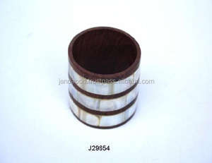 Soporte para servilletas de Madre de perla, base de madera, mosaico para mesa de cena, soporte para servilletas de anillo - Product Image 3