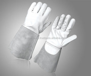 Supérieure Grain Kidskin Cuir Gants De Soudage TIG/Sveisehansker - Product Image 4
