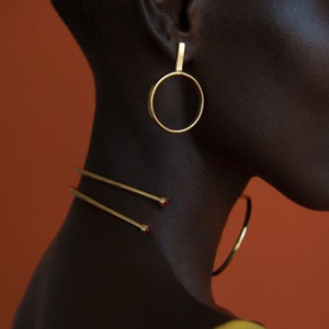 Trend Modern Minimalist Gold Filled Alloy Women <b>Stud</b> Earrings for Wedding & Engagement - Product Image 2