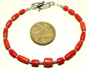 Collier de pierres précieuses en forme de tube de corail italien Fabrication de bijoux de qualité étonnante naturelle - Product Image 2