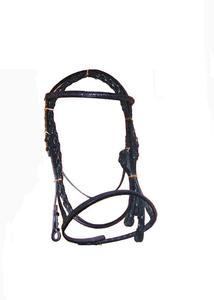 Bridon en cuir de cheval avec rênes, équipement équestre durable, bridon en cuir véritable, ajustement confortable pour l'équitation - Product Image 6