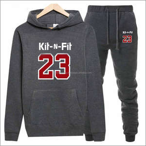 Pakistan Brand Tracksuit Men High Quality Spring Men Sporting Hooded <b>Hoodie</b> Pants Two Piece Sweat Set OEM Spring Uniform - Product Image 2