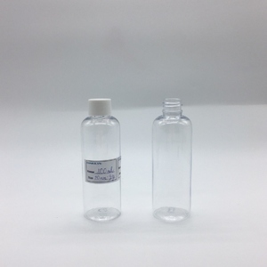 Bouteille en plastique PET cosmétique transparente de 100ml Bouteille PET à épaule ronde avec bouchon à vis - Product Image 3