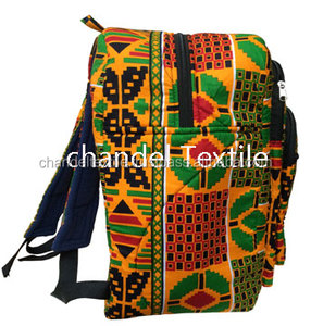 Kente In Ba Lô Châu Phi Ba Lô Sách Bản Đồ Thủ Công Của Châu Phi Túi Bông In Ba Lô Ví Túi Ba Lô - Product Image 2