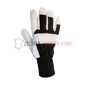 Gants de travail en cuir certifiés EN 388, protection anti-dérapante et anti-coupure, épaisseur 3 mil, niveau d'impact 2 - Product Image 5