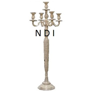 Candelabro de tamaño alto para decoración del hogar, candelabro plegable de 5 brazos, soporte para velas - Product Image 1