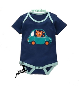 ชุดรอมเปอร์ของเด็กผ้าฝ้ายออร์แกนิกย้อมสีด้วยเสื้อผ้าไม้ไผ่สำหรับฤดูใบไม้ผลิช้อปปิ้งออนไลน์ที่ alibaba ดีไซน์สหรัฐอเมริกา - Product Image 4