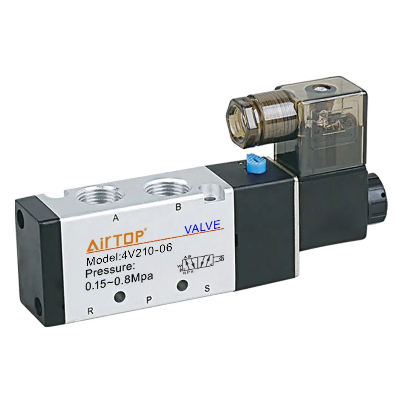 4V210 200 Serie Pneumatische Solenoid Vave DC24V AC110V Airtac Type Air Valve