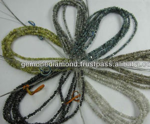 Collar de Diamantes en Bruto Sin Cortar, Color Blanco Grisáceo, Amarillo, Azul, Negro, en Venta, Joyería de Diamantes Negros - Product Image 1