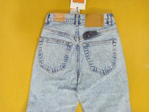 Jeans Ajustados de Mezclilla Elástica para Mujer, Marca Restante, Listos para Usar, Cintura Media, con Bolsillos, Transpirables, Teñidos a la Prenda - Product Image 5