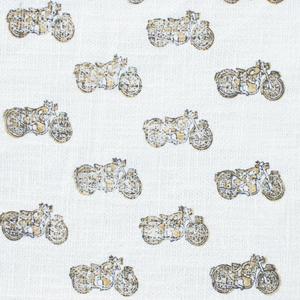 Manta de algodón de lujo con estampado de bloque de Base blanca para decoración del hogar, venta al por mayor, manta para decoración para sala de estar - Product Image 2