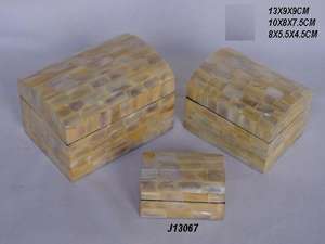 Boîte à bijoux en bois mosaïque avec finition naturelle, disponible en toutes tailles, organiseur de bijoux pour femmes et filles - Product Image 4