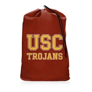 Bolsa de lavandería de algodón 100%/bolsa de lavandería con cordón bolsa de lavandería con estampado de logotipo personalizado - Product Image 2