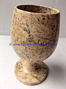 Copas de Vino Redondas de Mármol de Diseño Personalizado, Juego de Copas de Corea Fósil Hechas a Mano, Decoración Única para Cocina, Bar y Hogar - Product Image 6