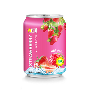 250ml Halal, HACCP, ISO, Casher Boisson au jus de fraise Canette en aluminium - Product Image 5