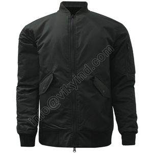 Chaqueta Bomber Casual Unisex de Satén, Impermeable, Resistente al Viento, con Decoración Bordada, Fábrica BSCI, Personalizada, Corte Ajustado - Product Image 2