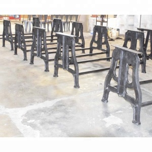 ขาโต๊ะเหล็กหล่อแบบพับได้ ขยายได้ แข็งแรง ทนทาน สไตล์อเมริกันโบราณ สำหรับงานเลี้ยง ร้านอาหาร บ้าน ห้องรับประทานอาหาร - Product Image 5