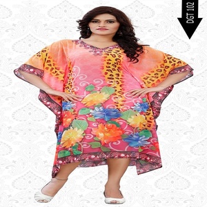 Custom Made Printed Dubai Women Maxi <b>Kaftan</b> - Product Image 4