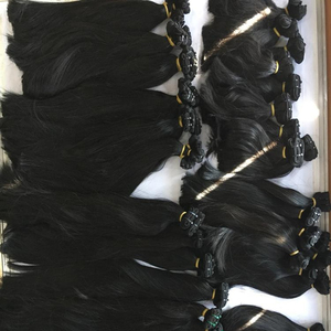 ขายส่งดิบธรรมชาติ Remy ที่ยังไม่ได้มนุษย์ต่อผมเวียดนามซูเปอร์คู่วาดเนียนผมรวมกลุ่ม - Product Image 1