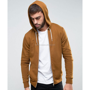 Sudadera con Capucha Kalan Brown para Hombre, con Cierre, Estilo Urbano, Logotipo Personalizado Bordado, 100% Algodón Tejido, Resistente al Viento, Transpirable, KFH46, a la Moda - Product Image 6