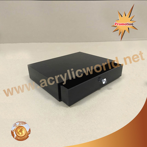 Caja de exhibición para restaurantes y hoteles, organizador acrílico con cajón, color negro - Product Image 6