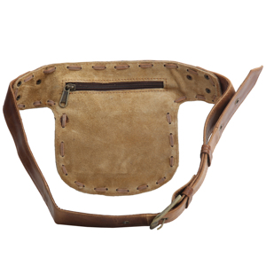 Ceinture en cuir véritable pour hommes, poche, élégante, randonnée, sac banane - Product Image 2