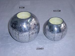 Motifs floraux brodés cuivre T-Light Holder Home Decor Tea Light Bougeoir pour Noël disponible dans d'autres tailles - Product Image 4