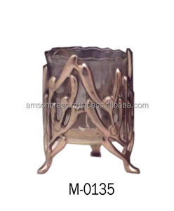 Support de bougie de Noël en verre et métal fait main, écologique, best-seller, pour la décoration de la maison - Product Image 6