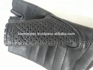 Gants de cyclisme en cuir noir pleine main Keven Impex de haute qualité, respirants, avec fermeture auto-agrippante, unisexe, prix abordable, États-Unis - Product Image 3