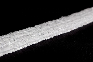 16 "หินควอทซ์ยาวสีขาวลูกปัดเรียบสีใสเป็นธรรมชาติสำหรับสร้อยคอและสร้อยข้อมือ - Product Image 6