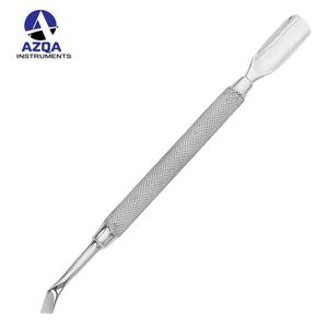 High Quality Stainless Steel Cuticle Pushers Double Ended <b>Nail</b> Knife Non Slip Grip Satin Finished <b>Nail</b> Pushers - Product Image 2