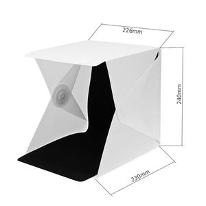 Photo <span class=keywords><strong>studio</strong></span> box mini pieghevole HA CONDOTTO il mini photo <span class=keywords><strong>studio</strong></span> 20 centimetri softbox LED lightbox per la macchina fotografica del telefono mobile - Product Image 2