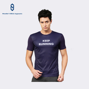 Camiseta Deportiva de Alta Calidad, Ajustada, de Secado Rápido, para Gimnasio, Fabricada en Bangladesh, con Estampado Personalizado al por Mayor - Product Image 3