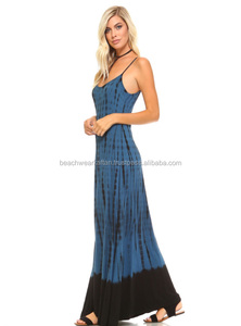 เดรสออกนอกบ้านของผู้หญิงชุดเดรสยาวลำลองผ้าเรยอนมัดย้อมสำหรับฤดูร้อน2024 - Product Image 2