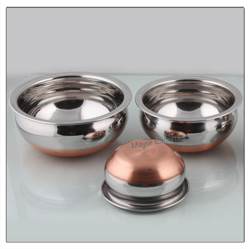 Stainless Steel + Copper Finish