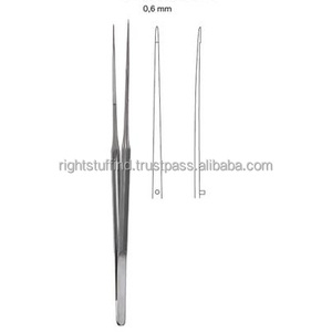 Micro fórceps de sutura Instrumento quirúrgico recto de acero inoxidable de alta calidad - Product Image 1