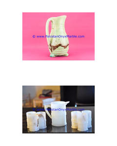 Vasos de jarra de ónix, juego de cristalería para beber - Product Image 6