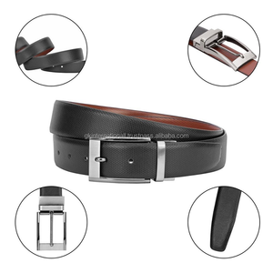 Ceinture réversible en cuir pour hommes, plusieurs designs personnalisés, boucle ardillon rotative lourde, mode hommes - Product Image 1