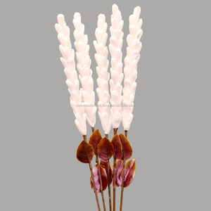 Long Pine Shaped White Handcrafted Artificial Sola Flower Stick Indian Decorative Sola Flowers for Indoor & <b>Outdoor</b> Use - Product Image 1