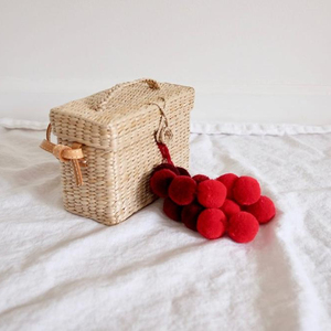 Bolso bandolera de paja hecho a mano de alta calidad, bolso bordado de uso diario con cremallera y cierre abierto en línea, bolso de mano barato - Product Image 2