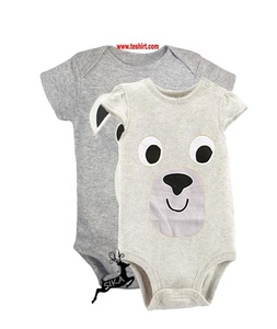 Conjunto de Ropa para Bebé Unisex al por Mayor, para Recién Nacidos, de Spandex/Fibra de Bambú, con Cierre de Botones a Presión, Ropa de Verano - Servicio OEM desde India - Product Image 5
