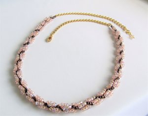 Collar de Cuerda con Cuentas / Collar de Cuerda en Espiral Hecho a Mano, Felicidad - Product Image 1