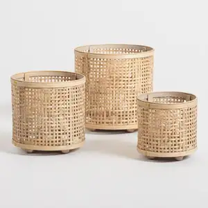 Tre Giỏ Lưu Trữ EcoFriendly Tre Sản Phẩm/Giá Rẻ Bán Buôn Trong Việt Nam Dệt Hợp Thời Trang Wicker Giặt Tay Dệt Handmade