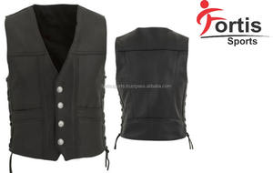 Chaleco de cuero para motocicleta para hombre, alta calidad - Product Image 3