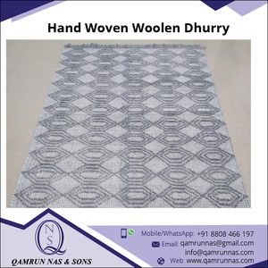 Alfombra de lana gris antideslizante de estilo moderno, Alfombra tejida plana lavable apta para mascotas de lujo para decoración del hogar, alfombrillas para puerta de sala de estar - Product Image 2