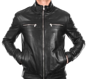 Streetwear léger veste en cuir PU hommes printemps respirant conception Easywear doux au toucher décontracté ville rue équipement d'équitation - Product Image 3