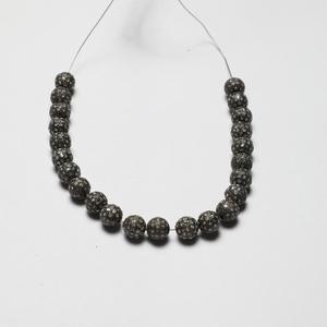 Abalorio de diamante natural de bola redonda de 6mm en plata de ley 925 del fabricante a precio de fábrica mayorista, compre en línea ahora - Product Image 1